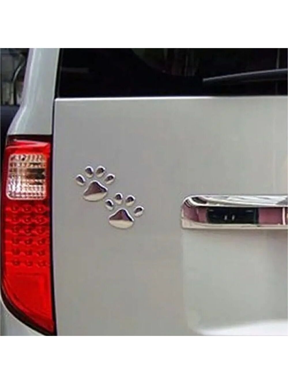 2PCS/Set 3D Cool Paw Print Car Stickers Dog & Cat Footprint Decals